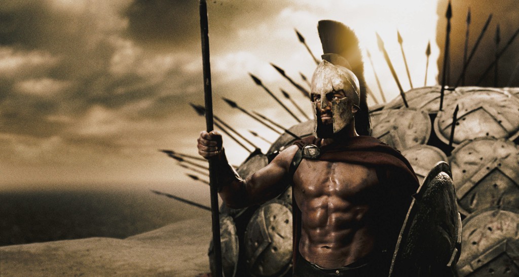 GERARD BUTLER portray Leonidas, the king of Sparta