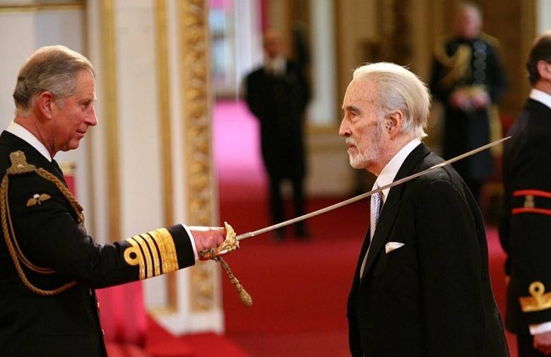 Christopher Lee Knighted.