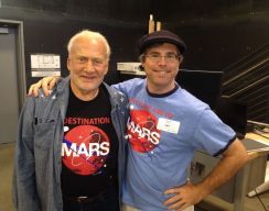 Andy Weir and Buzz Auldrin