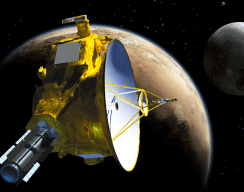 NASA показало полёт над Плутоном и Хароном