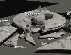 Размеры кораблей, монстров и планет «Звёздных войн» в одном видео 1