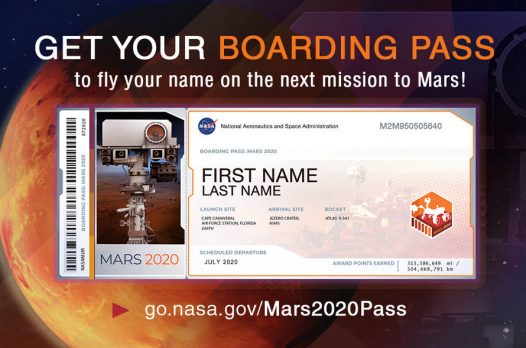NASA предлагает всем желающим отправить своё имя на Марс 1