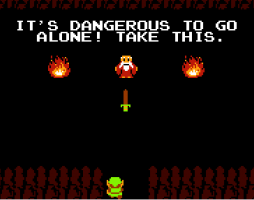 It's dangerous to go alone! Take this.